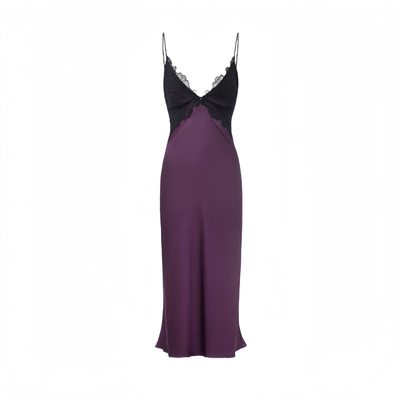 100%真丝晨袍睡裙女带胸垫两件套