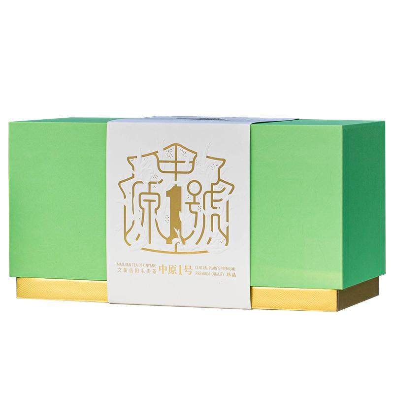 春茶上市文新信阳毛尖茶叶绿茶2026新茶明前中原一号100g送礼盒装