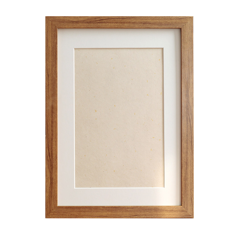 自己写横竖满月周岁按脚印空白实木相框摆件装饰挂画框礼物DIY