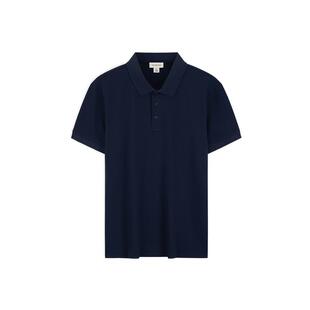 CK Jeans夏季男士商务休闲通勤刺绣纯色修身翻领短袖T恤POLO衫