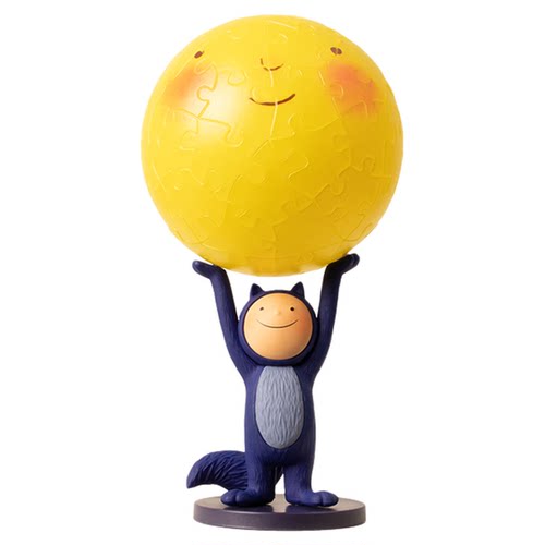 3D-JP几米绘本月亮忘记了系列61片立体拼图手办举高高温馨小夜灯