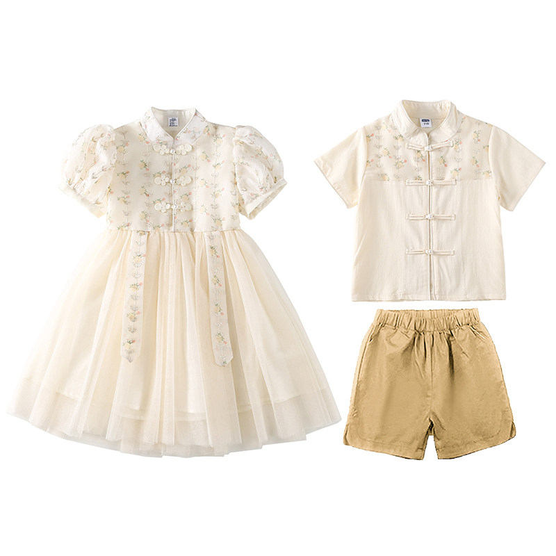 六一儿童古装演出服汉服小学生民国风班服幼儿园合唱中国风舞蹈服