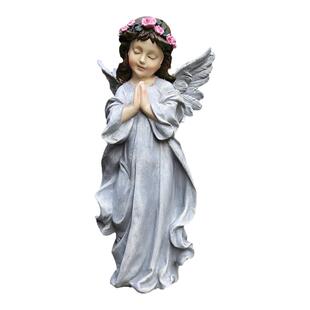 院子装饰 户外花园庭院摆件园艺装饰创意树脂人物美式小天使摆件