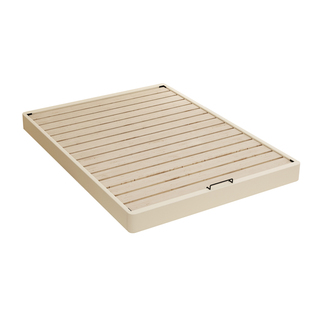 悬浮床实木无床头床齐边小户型现代简约悬空床架子静音排骨架床