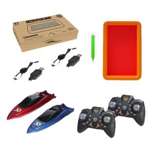 迷你遥控船水上快艇电动充电游艇潜水船模潜水艇拉网钓鱼玩具船