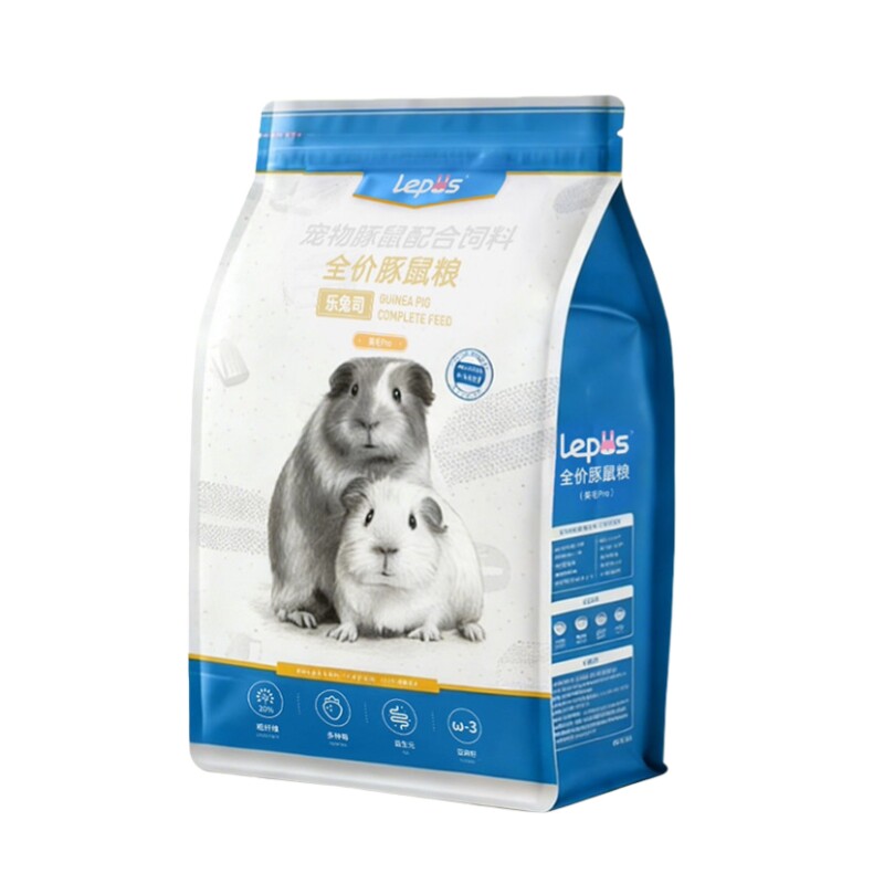 乐兔司全价豚鼠粮膨化全龄荷兰猪天竺鼠葵鼠饲料蓝莓维生素C800g