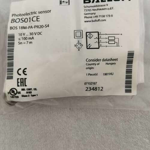 议价巴鲁夫balluff全新原装正品 BOS 18M-PA-PR20-S4  BOS01CE 现