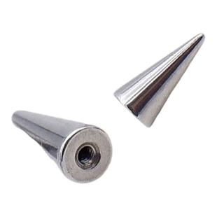 F136钛合金/钛钢恶魔钉尖锥唇钉耳钉耳骨钉替换头配件穿刺饰品diy