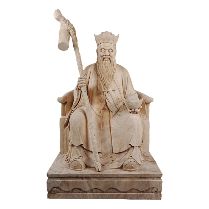 新款福德正神木雕摆件圣造