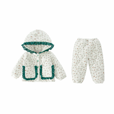 女童睡衣珊瑚绒冬季三层加绒加厚