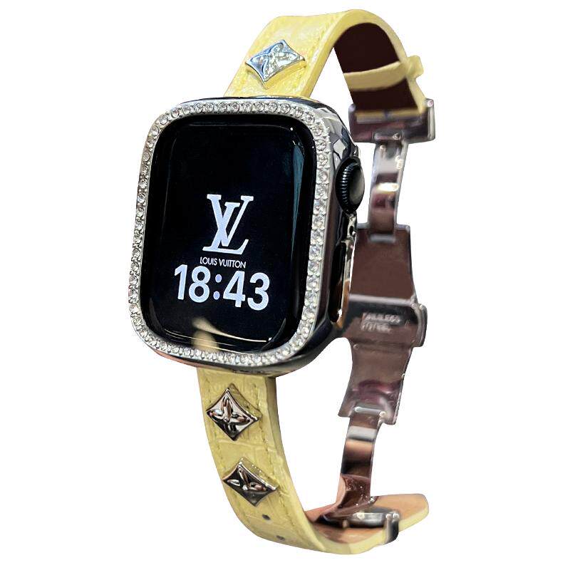韩版精致铆钉表带适用applewatch