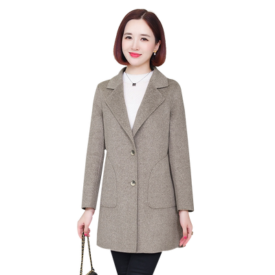 双面羊绒大衣秋冬装毛呢