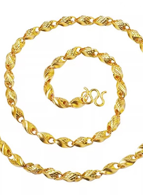 霸气瓜子金包银项链送男友