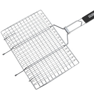 森林人家烧烤用具烤鱼夹子烧烤夹板网家用烤鱼夹工具烤鱼网夹配件