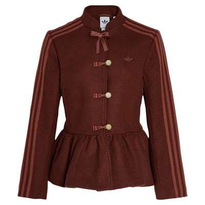 阿迪达斯三叶草新年款新中式花苞收腰运动修身夹克外套女装KR5069