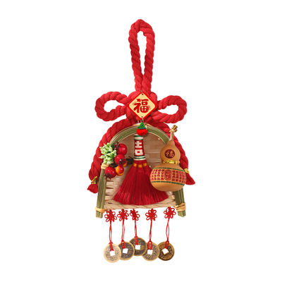 2026马年新年装饰万字结畚斗挂件