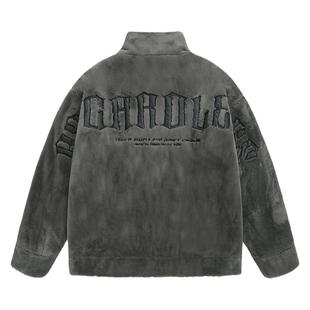 BJHG不计后果仿兔绒毛绒棉服男装冬季外套加厚高级感座山雕棉衣女