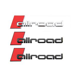 适用进口奥迪a4a6allroad旅行版改装运动车标尾标后标黑武士标志