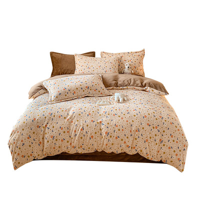 定做Aa类加厚牛奶绒珊瑚绒四件套