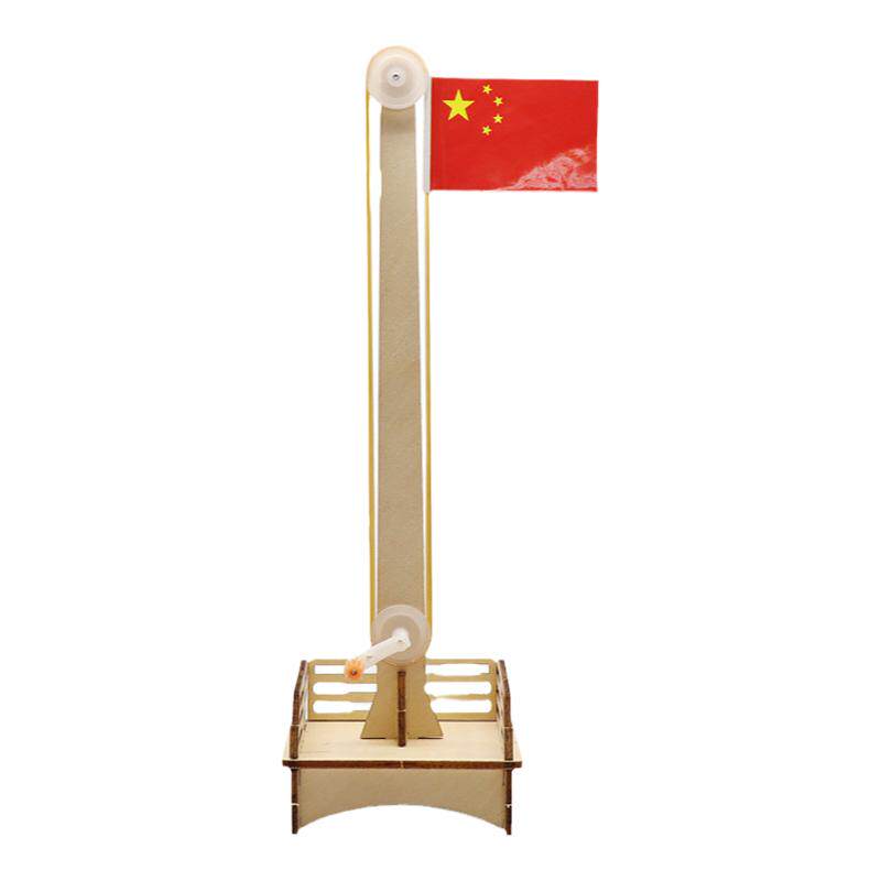 小学生科技小制作国旗升降台DIY