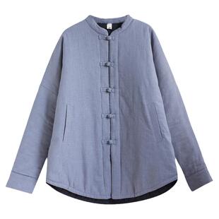 新品宽松开衫夹克外套秋冬男款加棉棉 短款保暖中国风羽绒棉棉服