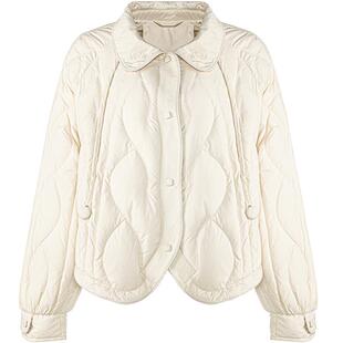 【云感轻暖】LAGOGO轻薄时尚羽绒服女拉谷谷2025冬季新款短款外套