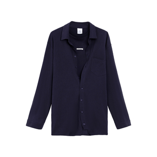 Turn Signal假两件长袖T恤女中长款2026新款百搭休闲宽松上衣春秋