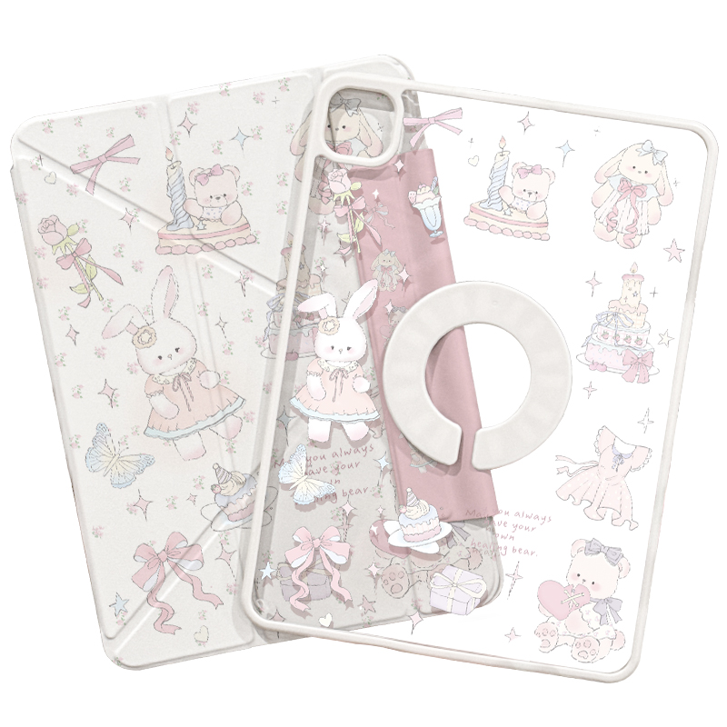 ipadpro保护壳2025新款11寸air7/6旋转11代平板保护套mini适用苹果5防弯摔10不带笔槽4磁吸13拆分9全包3Y轻薄