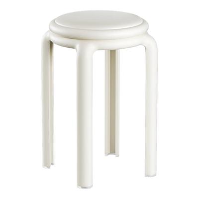 日本塑料凳子家用加厚软包圆凳