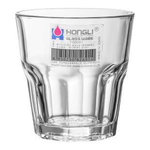 整件钢化玻璃杯啤酒杯杯子八角杯耐热烈酒杯威士忌杯加厚酒吧KTV