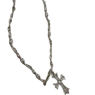 甜酷辣妹！轻奢小众十字架项链女暗黑风设计感小众网红爆款锁骨链