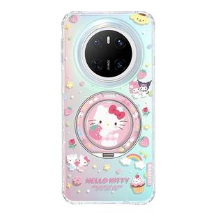 MASFEIL × 草莓KT猫适用华为Mate60Pro手机壳带支架新款mt70por+支点套防摔Lo9高级感mate80可爱女全包