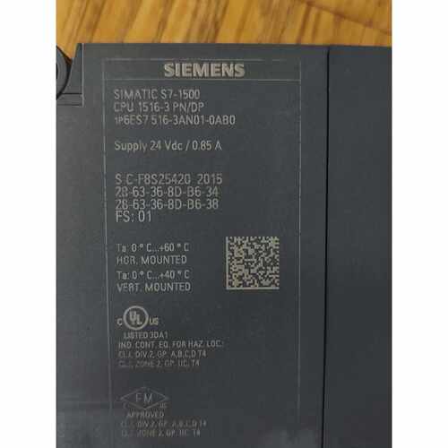 【请询价】S71500CPU模块型号6ES75163A
