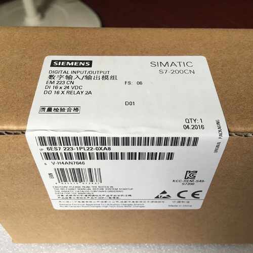 议价6ES7223-1PL22-0XA8西门子EM223 CPU继电器S7-200CN AO数字量