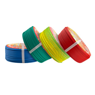 国标纯铜单芯硬线BV1.5/2.5/4/6/10平方家装家用电缆阻燃铜芯电线