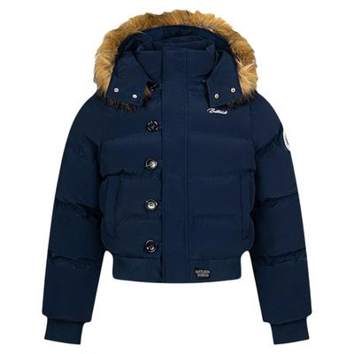 毛领短款棉服棉衣美式复古