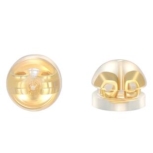 防掉耳堵耳钉硅胶耳帽防滑塞子隐形汉堡形透明18K金色DIY饰品配件