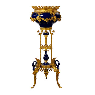 欧式复古风大花瓶客厅落地高款镇宅家庭摆件大户型高端大气C6381