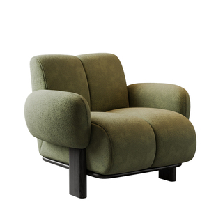 法式复古考拉休闲椅大小户型款客厅阳台卧室简约单人沙发椅