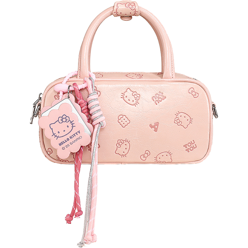 TOUTOUhellokitty凱蒂貓保齡球波士頓包哈嘍kt斜挎包生日禮物女生