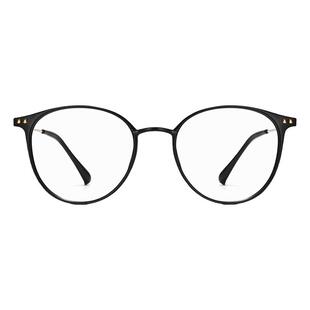 超清商务眉毛眼镜框防蓝光大脸复古多边形男士全框可配近视散光片