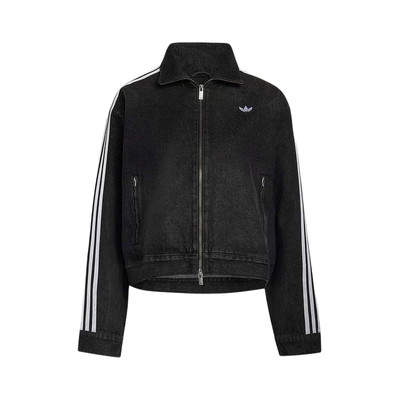 阿迪达斯三叶草休闲美式复古质感棉质牛仔外套2026春女夹克KS1394