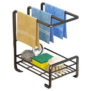 抹布架厨房置物架沥水篮架子收纳架洗碗布水槽专用台面家用免打孔