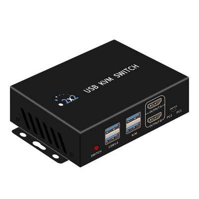 hdmi高清2进2出KVM切换器双屏