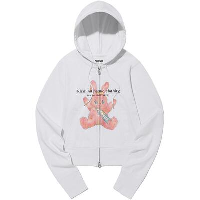 kirsh修身卡通兔子拉链薄外套