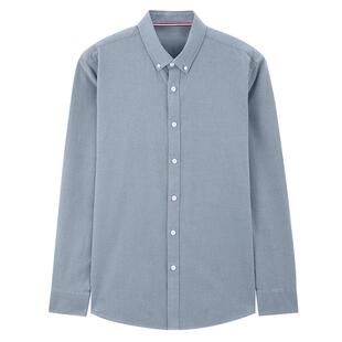 MindBridge2026年春季【纯棉】男士春季简约通勤长袖衬衫商务衬衣