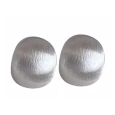 气质金属拉丝弧形耳钉女轻奢耳环