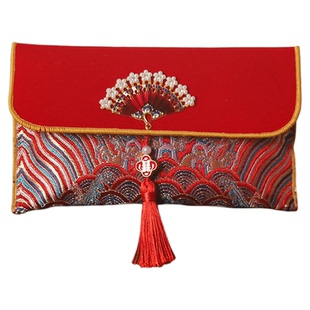 结婚专用高档万元刺绣布艺红包婚礼利是封敬茶改口费婚庆随份子