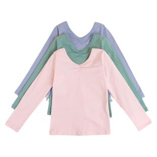 儿童舞蹈服秋冬长袖上衣女童中国舞练功服幼儿拉丁舞套装跳舞衣服