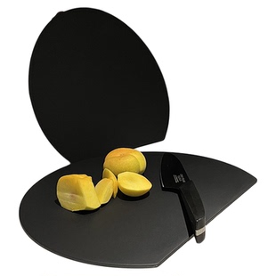 VIELE防霉菜板家用TPU切菜砧板半圆形案板双面厨房抗菌切水果粘板